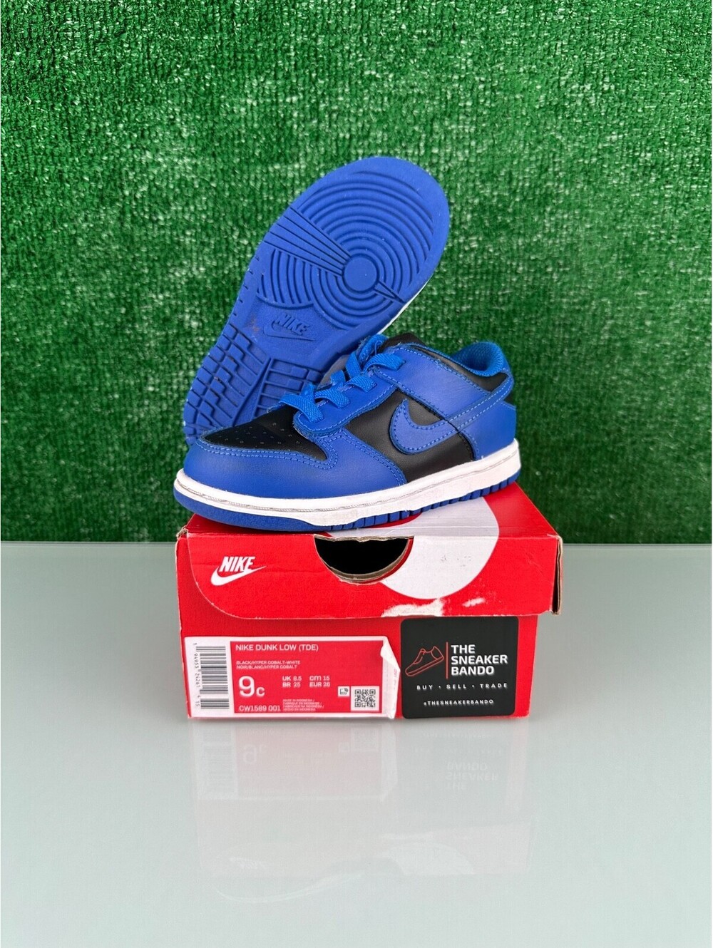 Size 9c - Nike Dunk Low Hyper Cobalt (TD)